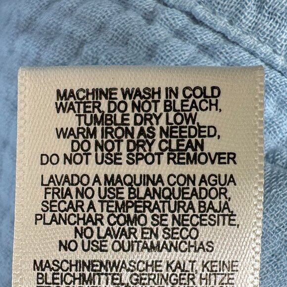 NWOT Anthropologie Cloth & Stone Blue Tie Dye Button Front Dress - Women's Large - Picture 12 of 12